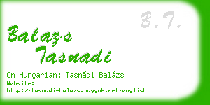 balazs tasnadi business card